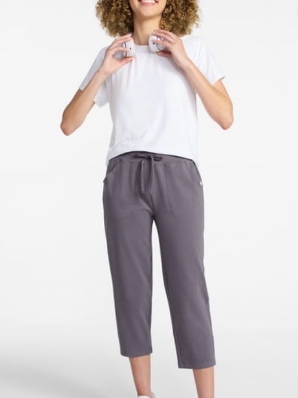 NWT Soft Jersey Capris in Dusty Amethyst Color